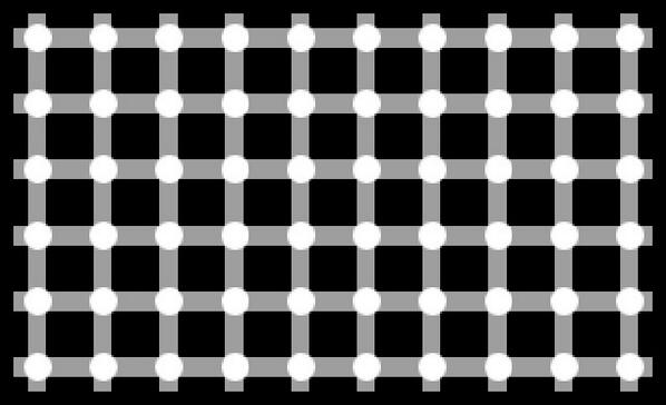 оптические иллюзии. оптическая иллюзия с точками. обман зрения круг. визуальный обман зрения. движущиеся иллюзии.