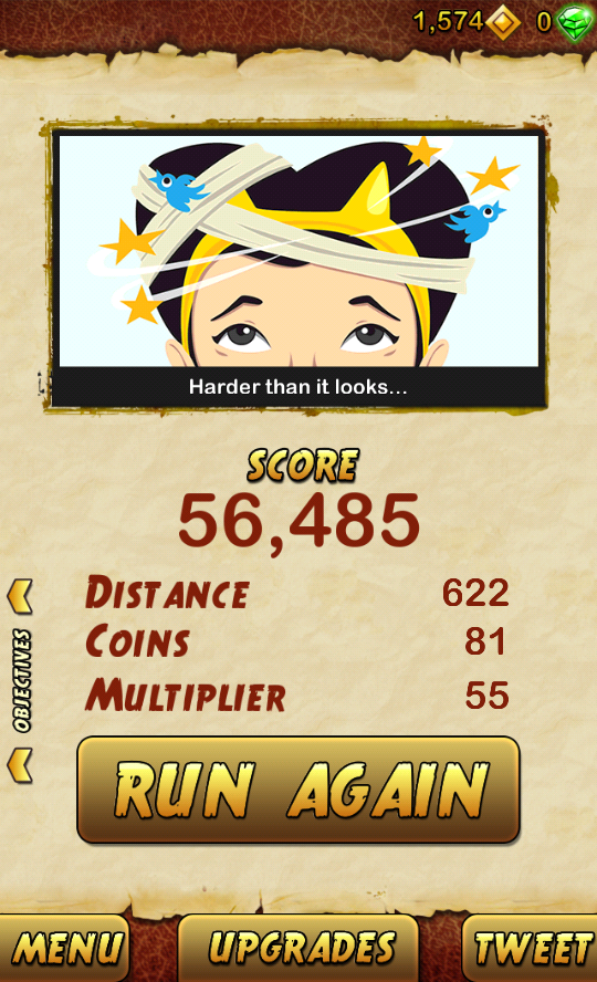 AlexWMBraga's tweet photo. I got 56485 points while escaping from a Giant Demon Monkey. Beat that! http://t.co/6hIezpZRyZ http://t.co/lngz1zl2k6