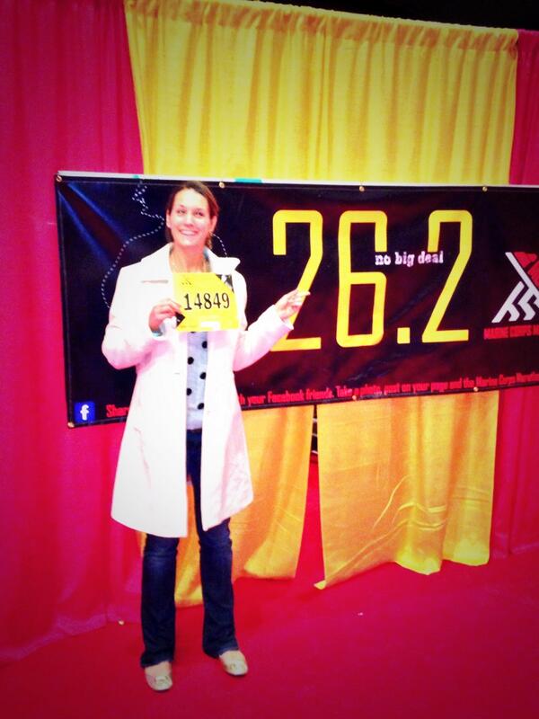 gmcburney's tweet photo. 26.2, no big deal! @Marine_Marathon http://t.co/zoBVEcIBPU