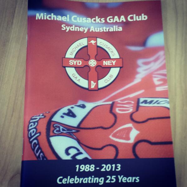 Today's the big day. We're all set for our Jubilee Dinner and celebrating with our founding players #cusacks25 #gaa