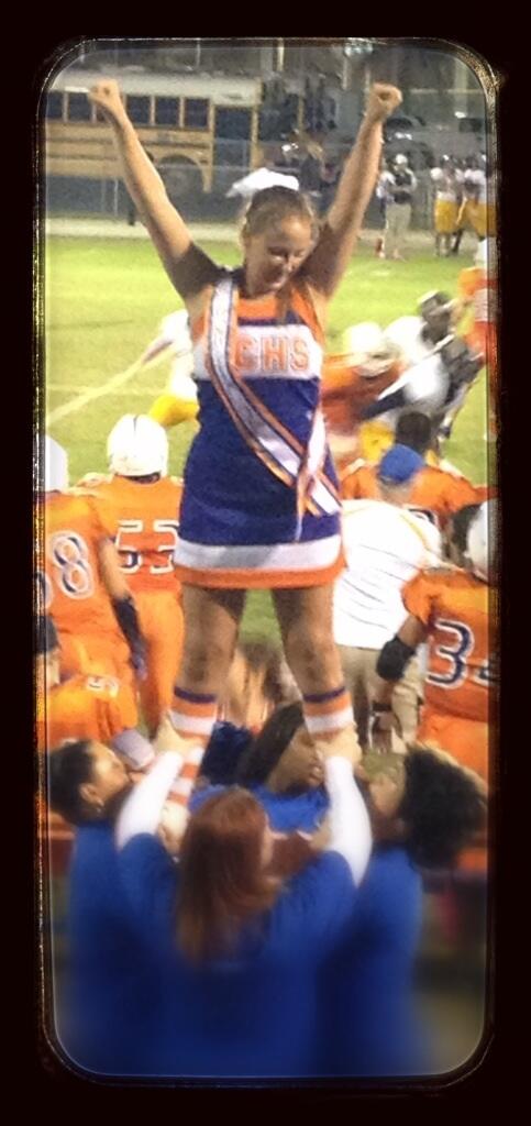 Prin70's tweet image. #GoProGiveaway @GoPro @SportsAuthority First time up in over 5 years Senior Night 2013 ❤️🎀🏈📢