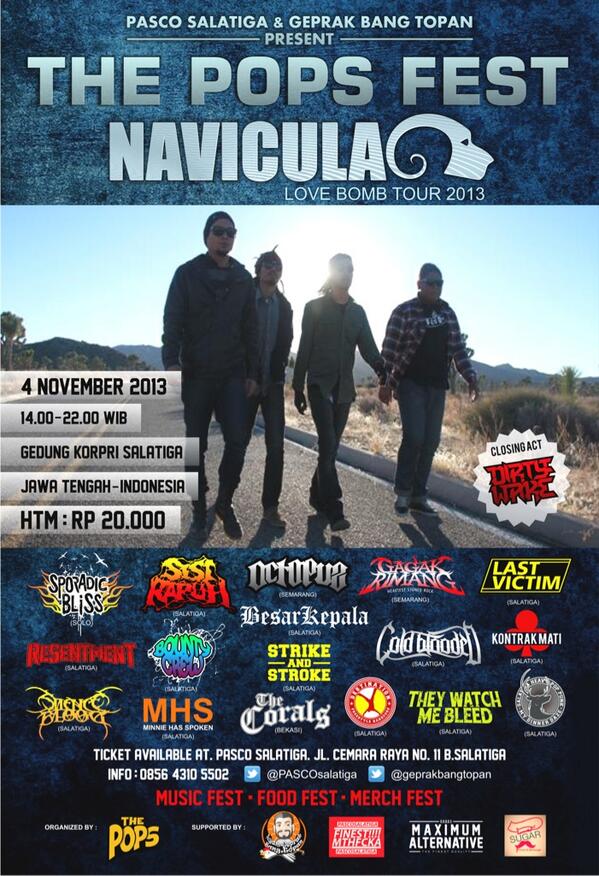 THE POPS FEST 2013. senin 4 nov at gd graha korpri. idr: 20.000 start: 14.00-22.00 | by: @PASCOsalatiga