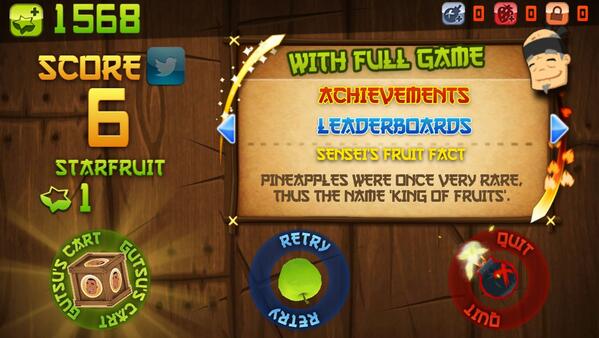 brie1986's tweet photo. I just sliced 6 fruit in Classic Mode. Need to play more @FruitNinja!Dhop  http://t.co/gs5OhH7HXE http://t.co/DlQhC3Qjpp