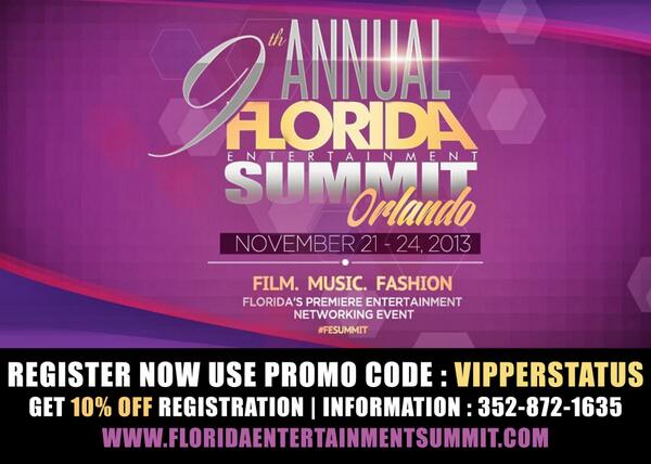 iGrowMoguls's tweet photo. 9th Annual Florida Ent Summit | | 11.20.13 | 10% off registration with promo code : Vipperstatus | Follow @FESummit http://t.co/kZ9GtjZoz6