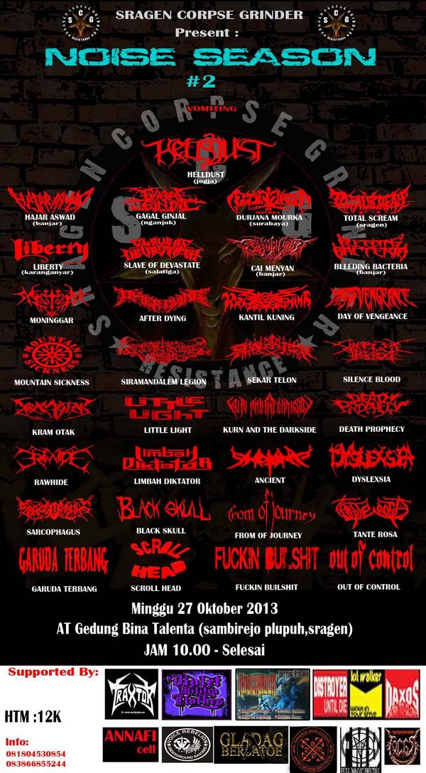 CAIMENYAN's tweet photo. saatnya menuju Kota Sragen, 
SRAGEN CORPSE GRINDER PRESENT: NOISE SEASON #2 Minggu 27 0ktober 2013.. http://t.co/CMCgdNmi0T