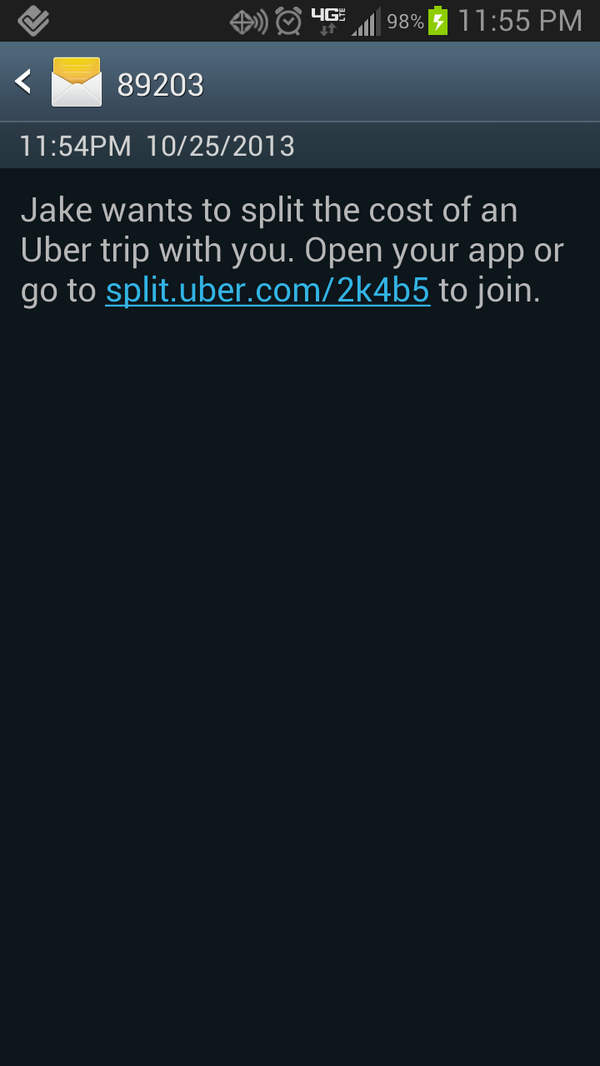 the____brand's tweet image. Nice try Jake. #stayedin #oldman #uber