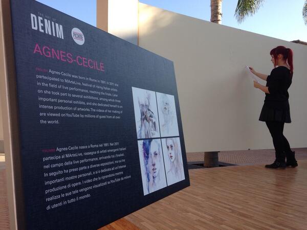 picame's tweet image. Oggi è il turno di #AgnesCecile per la 4a tappa di #ArtOfDenim Segui il report su @polkadot_mag