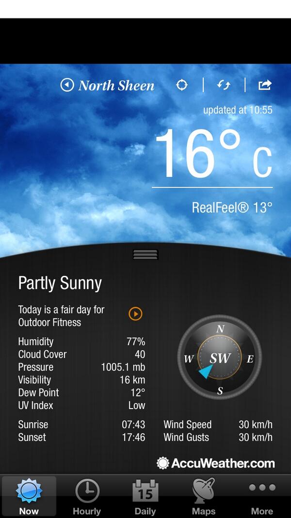 davebirn's tweet photo. Today's Forecast by AccuWeather http://t.co/iXcFF2dtYh