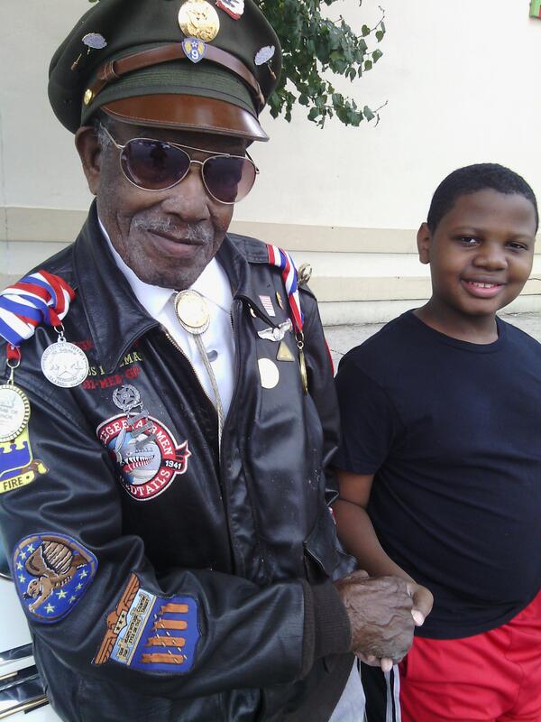 LenWilson7's tweet image. Tuskegee airman almost 80 years old