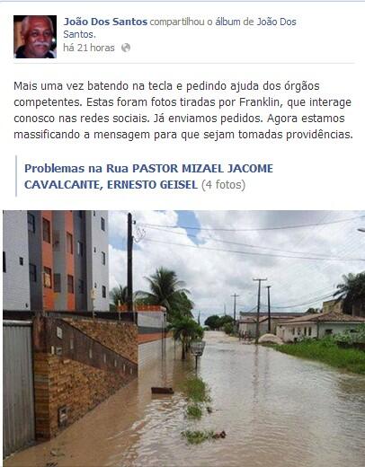 _joaodossantosf's tweet photo. @pmjpSEINFRA Problemas na Rua PASTOR MIZAEL JACOME CAVALCANTE, ERNESTO GEISEL (4 fotos) http://t.co/773us3QeLD