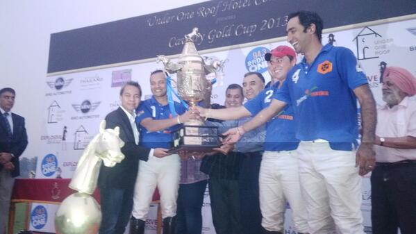 MPNaveenJindal's tweet photo. Victory! Proud of my team #Jindal #Panthers for winning the #Cavalry Gold Cup Finals :) #FeelingGreat http://t.co/0K5axmuHQS