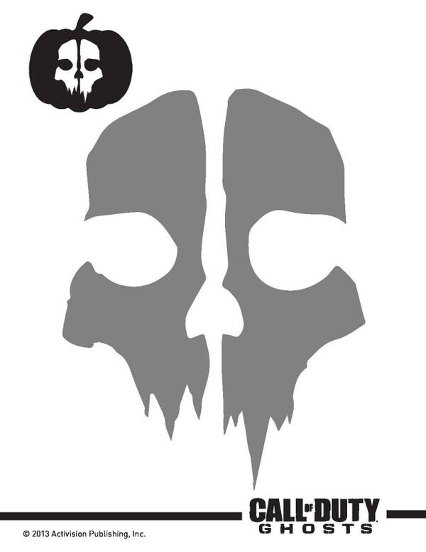 Call Of Duty Ghosts Logo Stencil