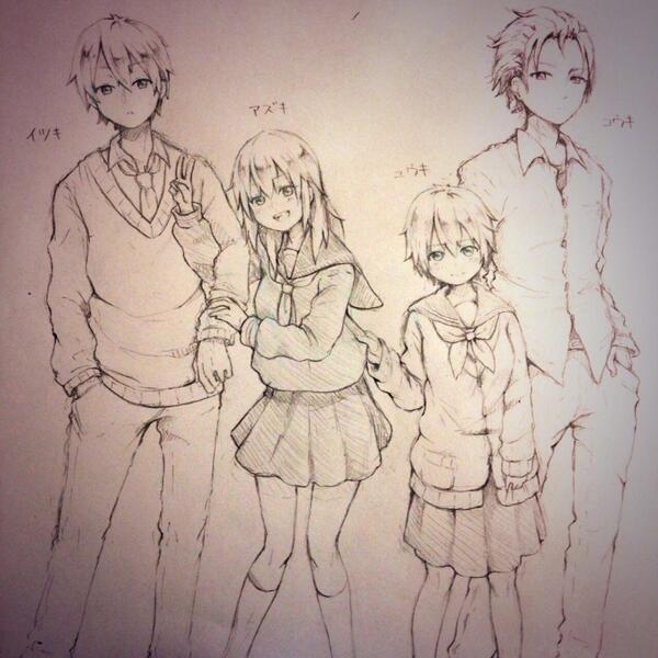四ツ子ちゃん描いた\(^o^)/男の子描き慣れて無い感やばいwwwけど頑張った! 