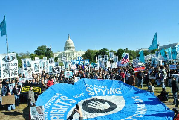 Pictures from Stop Watching US rally in DC (anti-NSA spying) 
