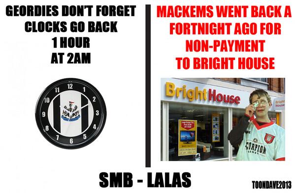 movemberNE's tweet photo. @shiteseats clocks go back remember LALAS SMB #nufc http://t.co/DfKdOnEwal
