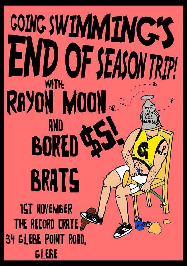 JugularCuts's tweet photo. Highly recommend checking this show out! Our good mates Going Swimming! http://t.co/RzYDie4vEY