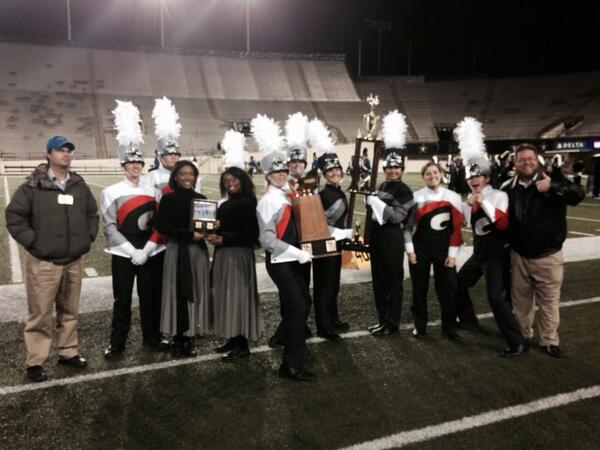 SHSPTSO's tweet photo. Band wins The Chancellors Cup Award at VMI for Division CD. Summit High School is rocking!!! http://t.co/tqS8SyhmVi