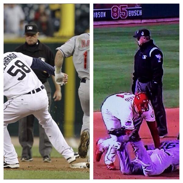 BaseballChirps's tweet photo. Jim Joyce round 2. http://t.co/7ec2CSqlMr