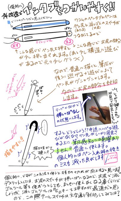 @NEBU_KURO 初めまして、自分も液タブ使用の漫画家です。デジタルペンの描き味に関して、こちらをお試し下さい、以前に作った画像ですが、描き味が向上すると思います。応援しています! 