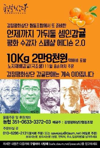 #강정 다음주 월요일(11월 4일)에 2차 감귤 수확. 포장은 화요일. 배송은 수요일 예정. 강정감귤 주문하시어 강정을 도와주십시요.