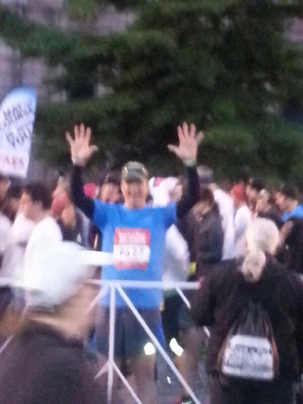 John Soden, TASK force runner, at the start line!