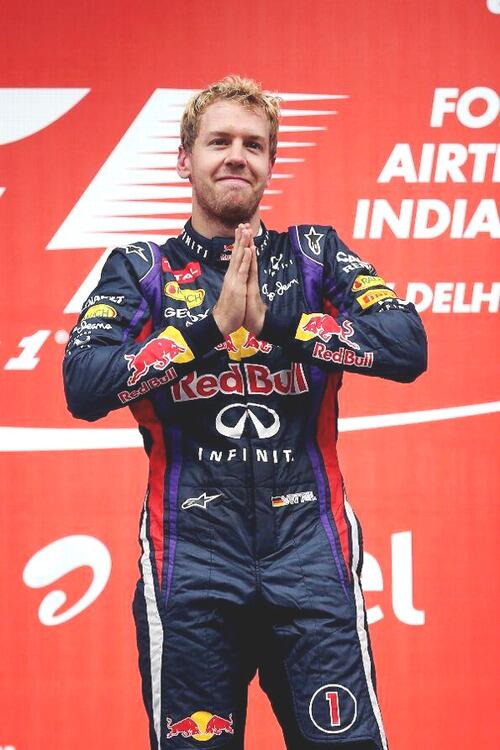 SebVettel__'s tweet image. Our championship! And our legend, Sebastian Vettel :)