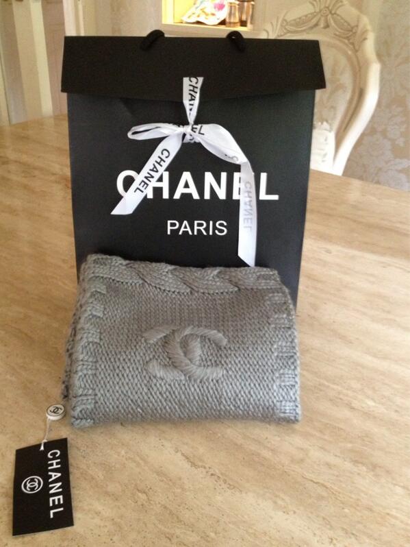 New stock in and lots more to follow!!! Chanel scarf in black and grey!! Ideal Xmas gifts!!!