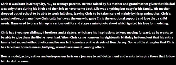 ChrisUnwrapped's tweet photo. @Iam_ChrisH aww your story is so inspiring. <3 http://t.co/eE5GPVjdG3