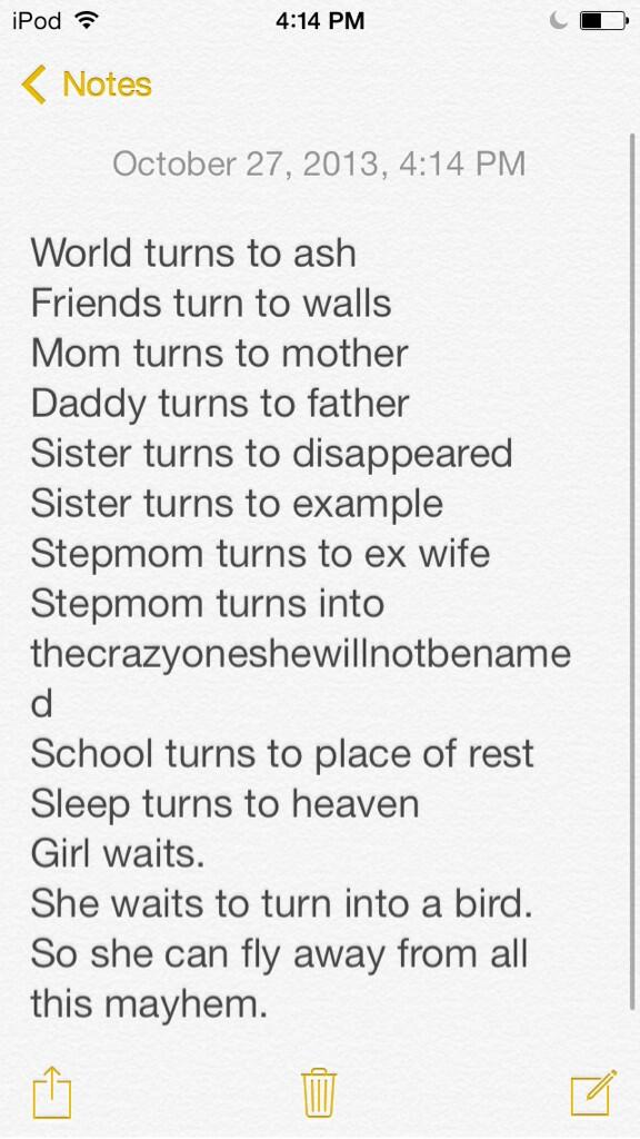 Strongandthin's tweet image. A poem I wrote. I know it's short and not very creative, but please tell me what u think.