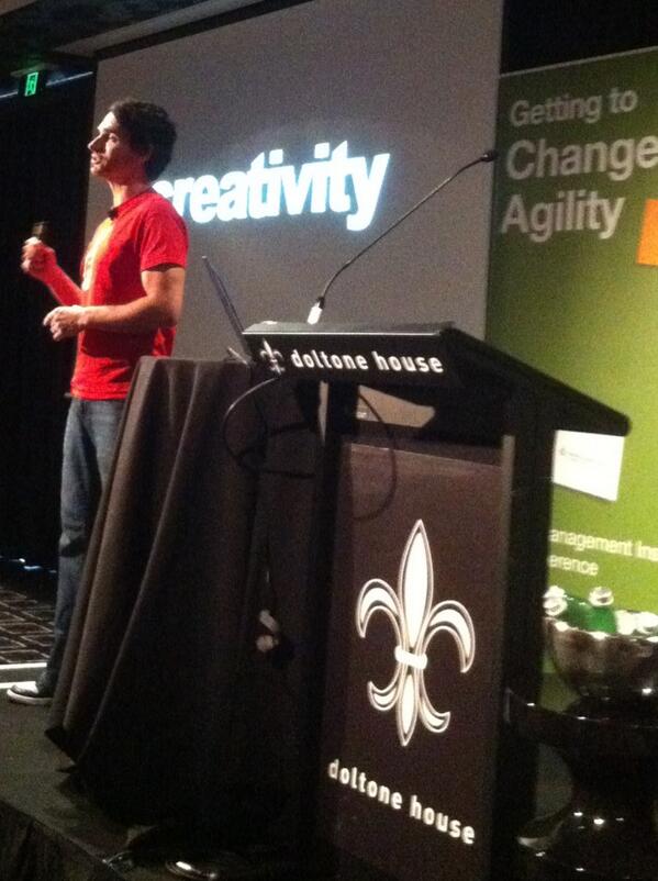 KaleidoscopeSol's tweet photo. @ChangeMgtIns Todd Sampson talking about creativity #changemanagement http://t.co/4SWdveQxPd