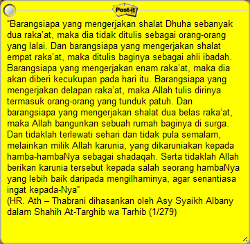 sabdarosul's tweet photo. You Dit it ? 
keutamaan sholat Dhuha, tak inginkah di penuhi kebutuhan kita ? http://t.co/c5gRY8iNbV