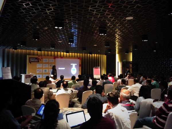 madhavn's tweet image. .@IntuitIN at #NPC2013, with Deepa Bachu running the #designawesome event.