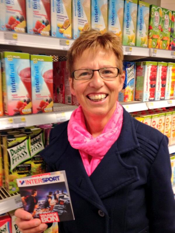 Ine Oonk heeft de waardebon van de actie Dubbelfris gewonnen.