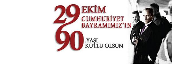 Cumhuriyetimizin 90. yılı kutlu olsun.
