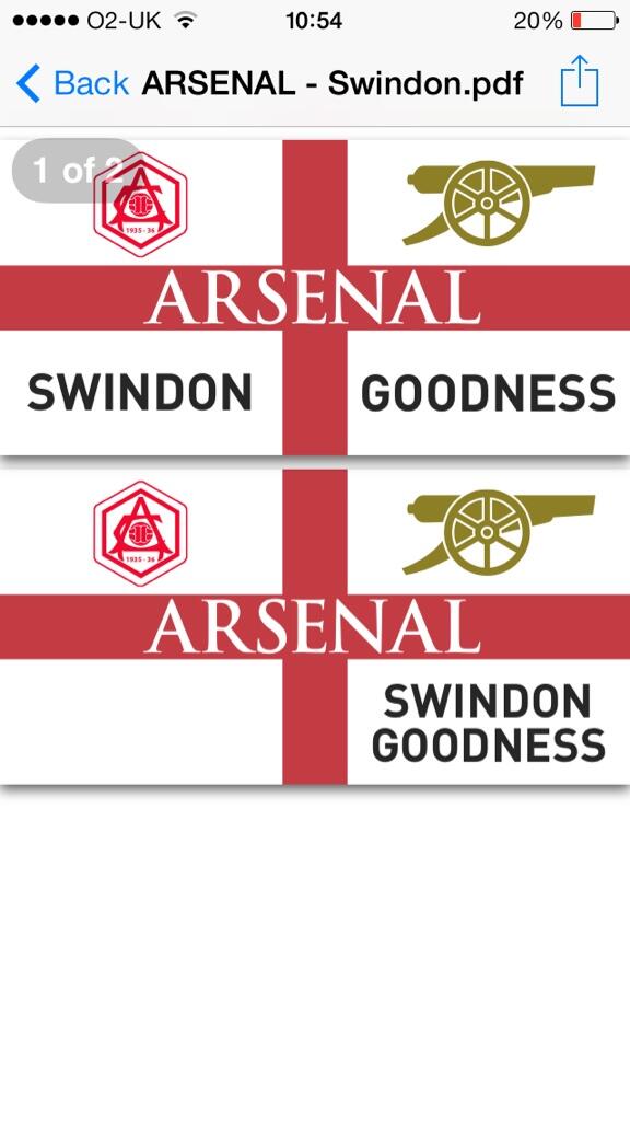 Football_Flags's tweet photo. @OdKieran designs which style is better? And obv the text changed from goodness to gooners http://t.co/wbMEB6ZvaU
