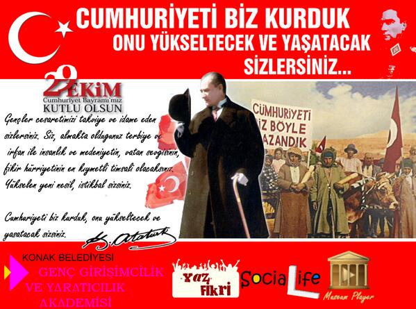MuseumPlayer's tweet image. Yükselen yeni nesil, istikbal sizsiniz. Cumhuriyeti biz kurduk, onu yükseltecek ve yaşatacak sizsiniz.M.Kemal Atatürk
