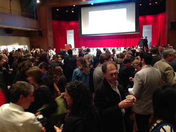 PortSideNY's tweet image. Incredibly packed room awaits #ReBuildbyDesign #Sandy plan competition results #resiliency