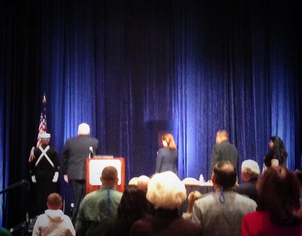 EricGRamsey's tweet photo. Official beginning of @IAEM13 with presentation of colors by fire/law joint color guard. http://t.co/X79q0zofX4