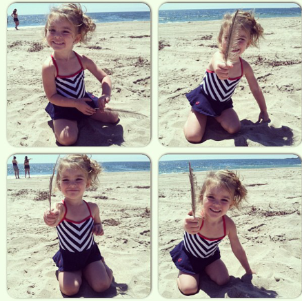 littlemiss_coco's tweet photo. She loves the beach! #littlecoco http://t.co/j3LcVDU4I7