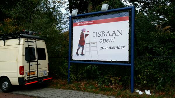 Oud doekje eruit en nieuwe erin.. openlucht museum #Arnhem