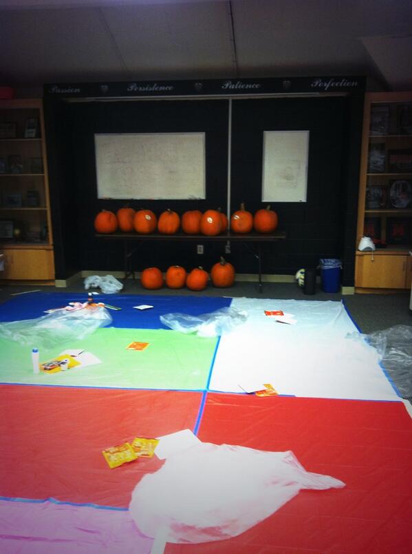 Mercer Volleyball's Next Greatest Carver!!! #letthegamesbegin #pumpkins #carving #halloween #muvb