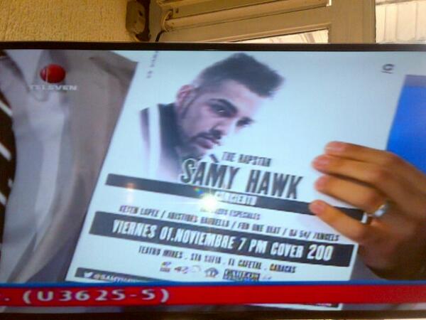 tifiale's tweet image. #TheRapstar !! 1 Nov. 2013 | #SamyHawkEnConcierto Caracas. Sta Sofia Teatro Mires