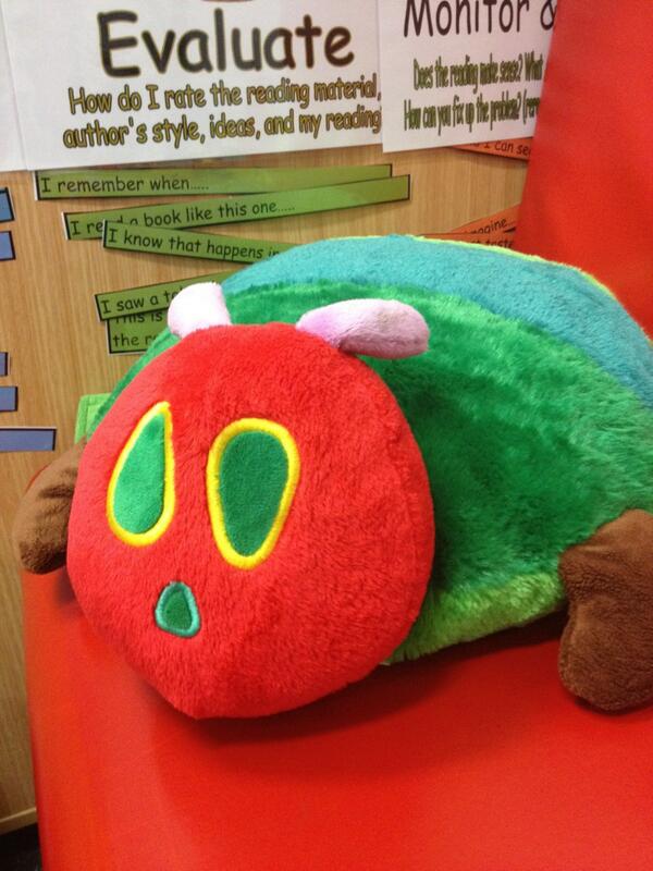 PollockSarah's tweet photo. @C_Mirzai @ZappJen                          I have a caterpillar pillow! http://t.co/f9CmjfTchQ