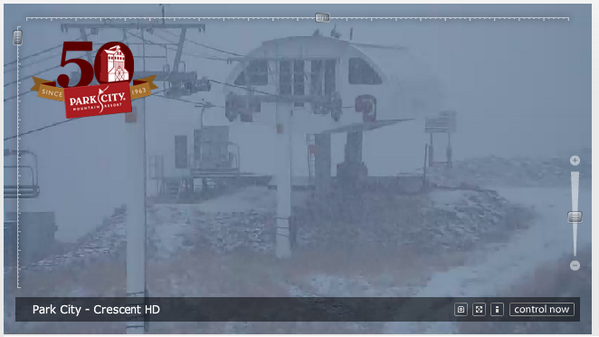 PCski's tweet photo. Flakes starting come down at the top of Crescent, check it for yourself: http://t.co/5v76GbCLEq http://t.co/w4Au82ZY3u