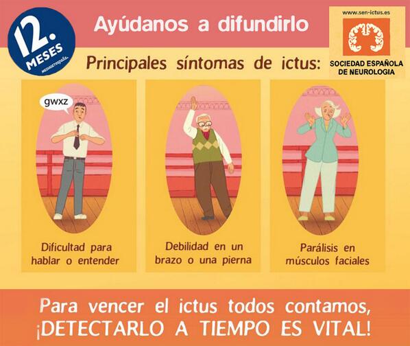 12_meses's tweet photo. Hoy es el Día Mundial del Ictus ¿Se te ocurre mejor forma de celebrarlo que difundiendo este mensaje? #stopictus http://t.co/EeJhK1aZfj