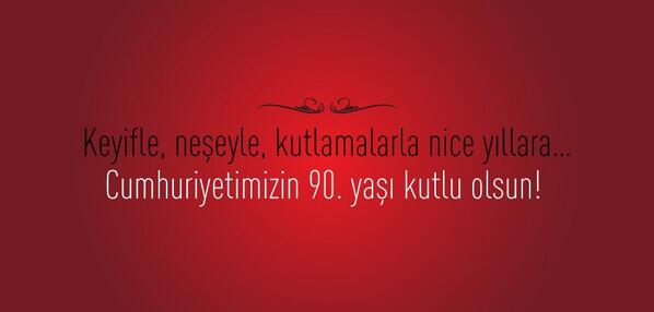 29 Ekim Cumhuriyet Bayramı'mızı Kutlarız. http://t.co/ChkCEvIX8R