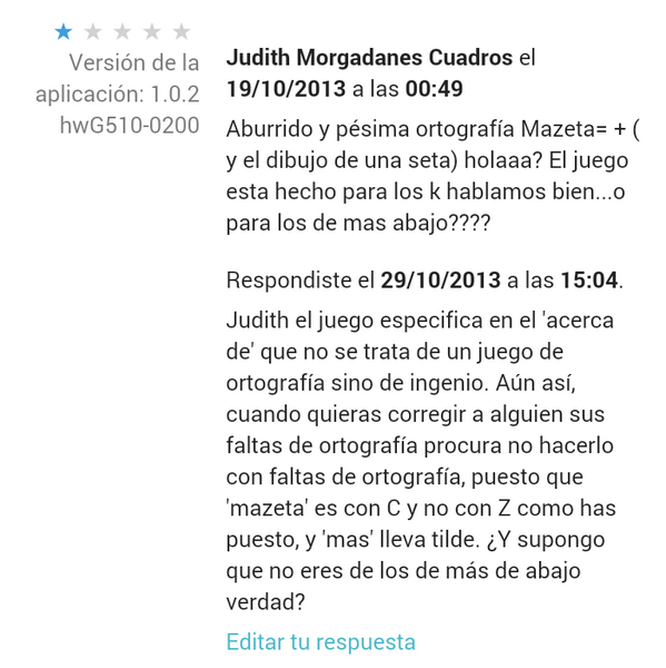 IngeniousWords's tweet photo. Hemos recibido un voto negativo, y encima metiéndose con los andaluces. Menos mal que en el sur sabemos defendernos http://t.co/Nd3L2mQd1a