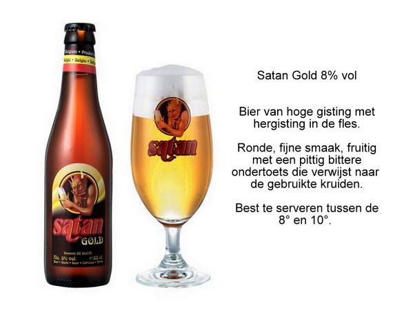 Satan Gold #bier Nu zaterdag 2 november te degusteren bij <a href="/qualidrinks/">Qualidrinks Mechelen</a> #mechelen
