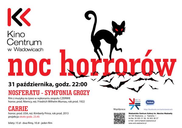 W tę upiorną noc nie może Was zabraknąć na naszej Nocy Horrorów! facebook.com/events/1404761…