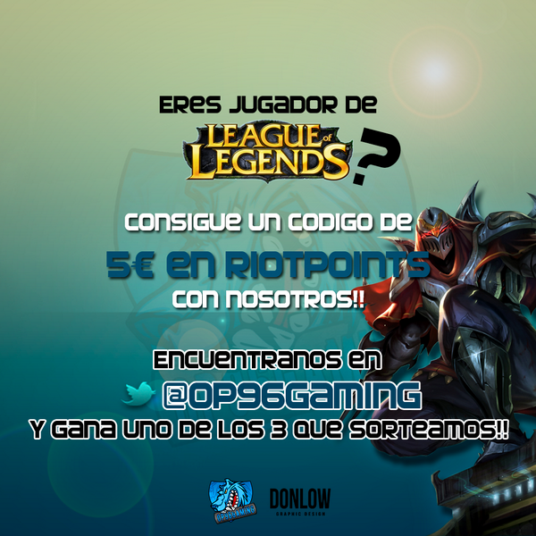 TradeNetworkESP's tweet photo. Sorteamos 3 premios de 840RP para que los disfrutes en LOL, gracias a @KoUsOAlCaLa . RT y seguirnos para participar. http://t.co/GLebgvnsOh